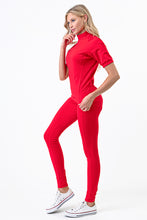 Load image into Gallery viewer, PK RIBBON Special Total Work out Yoga Clothing Set Sexy Red Color